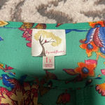 Anthropologie fig and flowers blouse. Excellent condition. Floral multicolored. Green Size 1X Photo 5