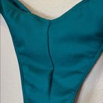 Hollister Women’s Jade Green Ribbed Bikini Bottoms Size XL Photo 6