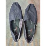 Skechers Shoe Women 8.5 Bobs Peace Love Plush Canvas Slip-on Comfort Black Photo 13