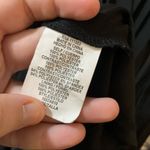 AUW Black Lace Top Pleated Aline Dress size Medium Photo 4