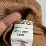 Koch  Women's Tan Sleeveless dagger baby doll tank Top. M Photo 4