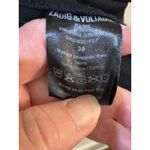 Zadig & Voltaire  Virginia Grunge Military Jacket SIZE 38 US 6 Black Photo 9