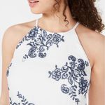 BCX  Ivory Dress with Navy Floral Design Photo 0