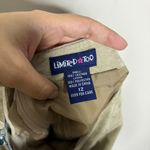 Limited Too  Cream Leather Mini Skirt Sz 12 Photo 3