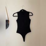 Lulu’s Black Choker Cut Out Bodysuit, Size Small Photo 2
