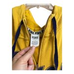 PINK - Victoria's Secret  Yellow Hoodie with Navy Accents, Large Photo 1