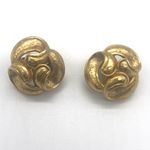 Oscar de la Renta  Vintage Swirl clip on Earrings Photo 1