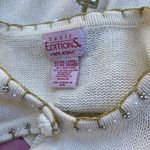 Vintage Basic Editions Holiday‎ Cardigan Sweater Gold Size XL Photo 6