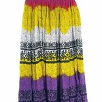 Vintage Y2K Bohocore Minimalist Ruffle Maxi Skirt SZ M Early 2000s Size M Photo 0