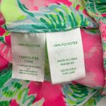 Lilly Pulitzer  Women's Floral Tensley Top Medium Long Sleeve Ruffle Hem Tassel Photo 8