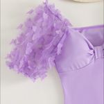 SheIn NWOT Plus Butterfly Appliques Ruched One Piece Swimsuit Photo 3