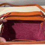 Sophie Hulme Orange Leather Crossbody Bag Photo 5