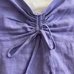 Show Me Your Mumu  Mini Dress Purple Tank Top with Front Cinches Photo 2