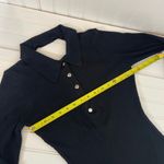 Almost Famous Women’s Black Open Back Long Sleeve Midi Polo Dress Size L Photo 6