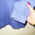 Aerie purple waffle knit quarter zip long sleeve top Photo 2