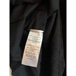 Loft Clip Button Swing Dress Size Medium NWT – Black Embroidered, Gold Buttons Photo 4