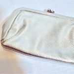 White House | Black Market  Wristlet Women's 8" Gold Faux‎ Leather Satin Interior Photo 1
