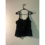 Old Navy Black Peplum Tank Top – Size Large – Flowy Summer Blouse Photo 1