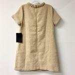 NWT Tuckernuck Short Sleeve Tweed Jackie Shift Mini Dress Croissant Women Size L Tan Size L Photo 3