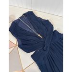 Lulus NWOT  Vivid Imagination Navy Blue Cutout Maxi Dress Bridesmaid Wedding Sz L Photo 3