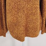 Ady P Brown Sweater Hoodie NWT Size Small Golden Brown Chunky Knit Sweater Gold Photo 2