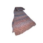 VTG 1970's Made in Italy Wool Acrylic Scarf Lazarus Columbus OH Ombre Knit Wrap Photo 2