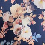 J.Crew Blue Floral 100% Silk Short Sleeve Keyhole Shift Dress Size 2 Photo 7