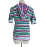 Lilly Pulitzer  Size XS  Top Short Sleeve Hoodie Colorful Athletic Swimsuit Cover Photo 3