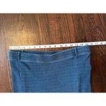 AG Adriano Goldschmied  Denim Color Stretchy Midi Skirt wth Slit Size Large Photo 2