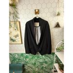 Cartonnier by Anthropologie Black Open Front Cascade Blazer Photo 2