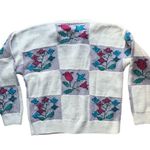  | Vintage ORVIS Patchwork Hand Knit Cardigan Photo 1