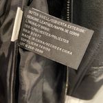 Worthington Size S 100% Leather Black Full Zip MidI Belted Tench Coat Like New Photo 8