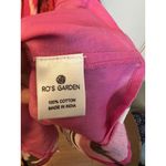 Ro's Garden Hunan Boyfriend Tiered Mini Dress Large Printed Cap Sleeve Pink NWT Photo 6