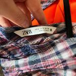 ZARA  Check Plaid Crop Top Women's Size Small New With Tags Perfect For Fall Photo 5