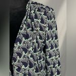 Romeo + Juliet Couture Women’s Navy Cat Print Shoulder Pads Jacket Blazer S NWT Photo 5