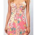 ZARA  Floral Satin Slip Dress Size XS Photo 3