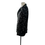 Misook  Black-Multi Abstract Pattern Mid-Length Knit Blazer Jacket Plus Size 0X‎ Photo 3