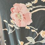 TT Mar Shift Dress Floral Scoop Neck Wide Straps Sleeveless Vintage 90s Green Size M Photo 3