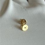 NWOT 9K Yellow Solid Gold 2.825ct Blue Topaz Pear Cut/0.04ct Diamonds Earrings Photo 7