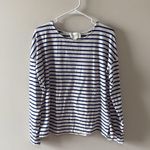 Tuckernuck Pomander place Striped Blue and White Women's Top S Photo 2