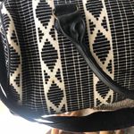 Mossimo Supply Co Mossimo black white geometric tote duffle weekender travel bag with crossbody straps Photo 3