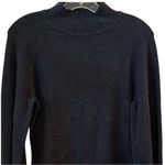 Exlura Women's Black Sweater Dress M Long Sleeve Bodycon High Neck Photo 1