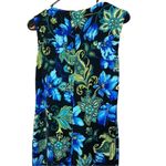 White Stag Vintage Black Blue Floral Paisley Print Maxi Dress Size S 4/6 Photo 5