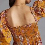 Anthropologie Conditions Apply Smocked Sweetheart Blouse Size Medium NWOT Photo 1