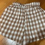 ASOS  Design gingham shorts brown size 4 Photo 1