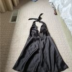 ZARA BLOGGER FAVORITE SATIN EFFECT MINI DRESS BLACK SIZE S Photo 1