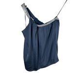 Ramy Brook  Socall Asymmetric Embellished Top Navy Casual Size XXS Photo 3