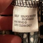 London Times Black & White Polkadots Midi Short Sleeves Empire Dress Waist SZ 8 Photo 5