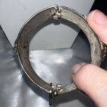 Silver Plated Vintage Hamsa and Camel Ethnic Cuff Bracelet Photo 8