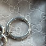 Gucci  Silver Interlocking Heart Keyring Photo 6